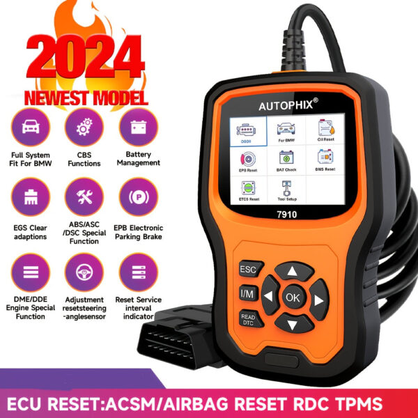 AUTOPHIX BMW MINI Diagnostic Scanner - OBD2 Code Reader with Reset Functions