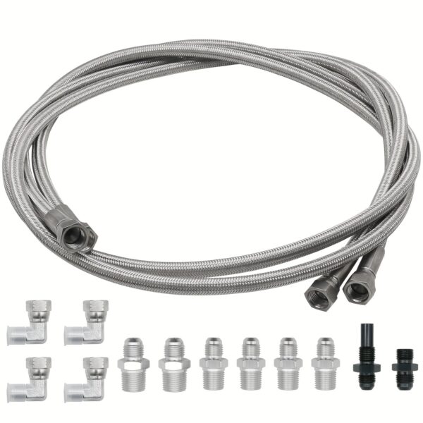 70-inch 6AN Braided Transmission Cooler Lines for GM Ford - Image 2