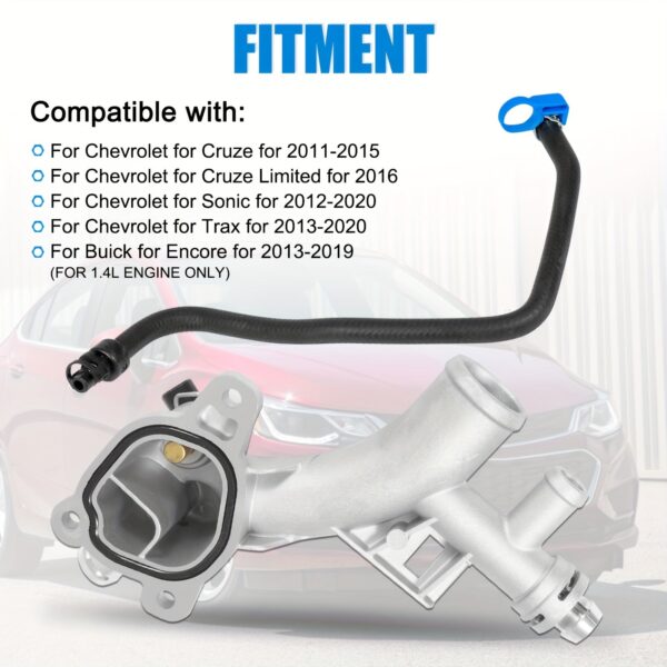 902-846 Engine Coolant Thermostat Housing for Chevy Cruze Sonic 2011-2020