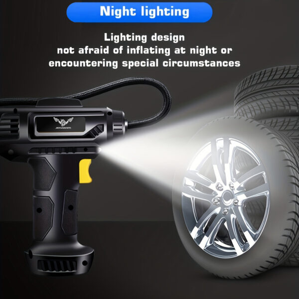 JENABOM 120W Car Air Compressor with LED Light - Image 4