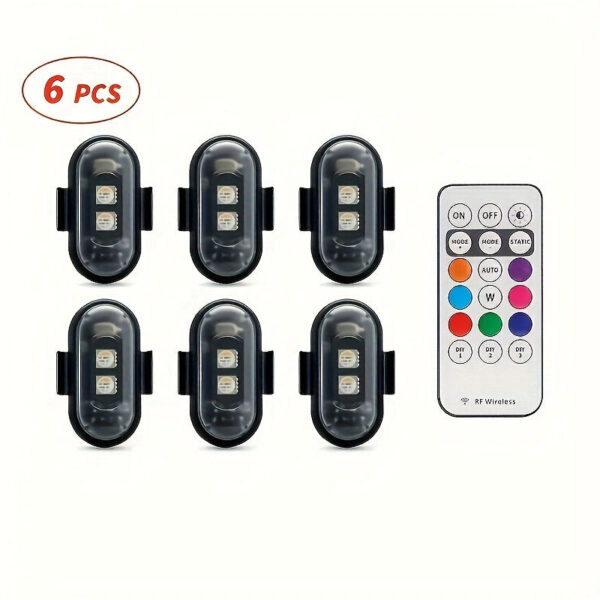 LED Strip Lights for Vehicle Interior 2/4/6 Pack - Image 4