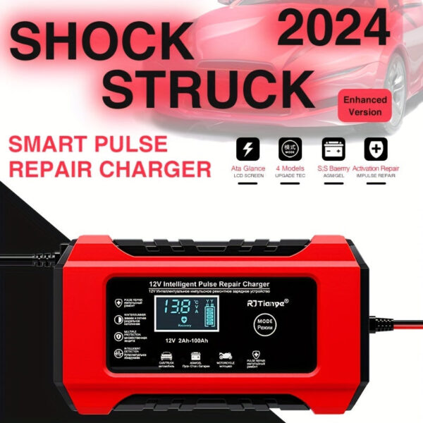 12V Smart Car Battery Charger and Maintainer 2-100Ah - Image 4