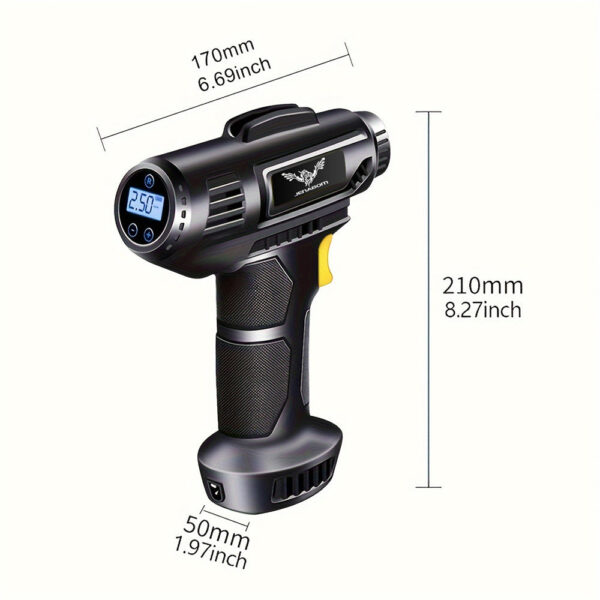 JENABOM 120W Car Air Compressor with LED Light - Image 5