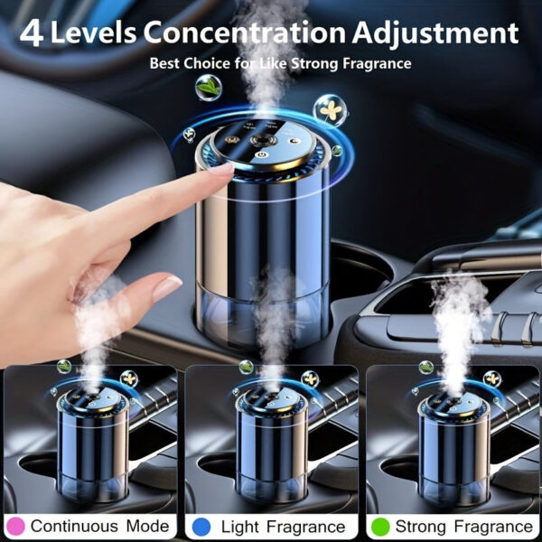 Novora Smart Car Air Freshener with Star Projector and Essential Oil Diffuser - Image 4