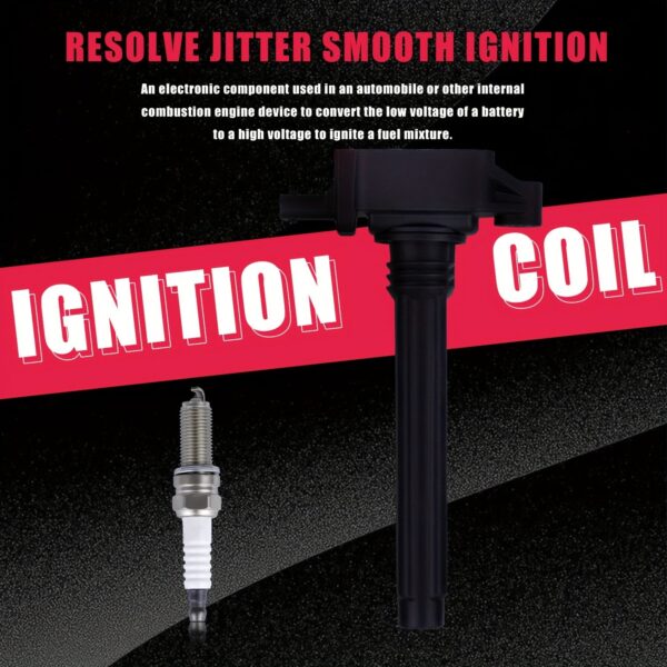 Ignition Coil and Spark Plug Set Compatible with Chrysler 200 300 Jeep Cherokee - Image 2