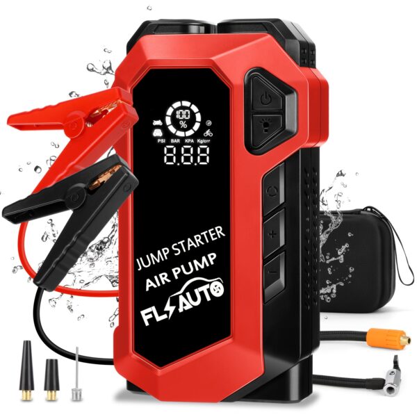 Car Jump Starter with Air Compressor 4000A 12V Battery Pack