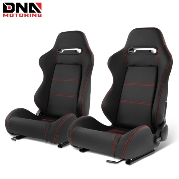 Universal Racing Seats with Sliders - 21.5x22x36 inches - Image 3