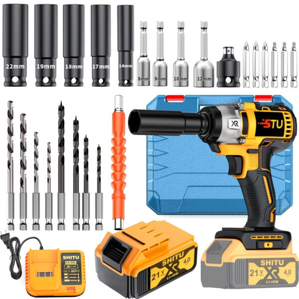 5TU Cordless Impact Wrench Kit 4000mAh with Battery - Image 8