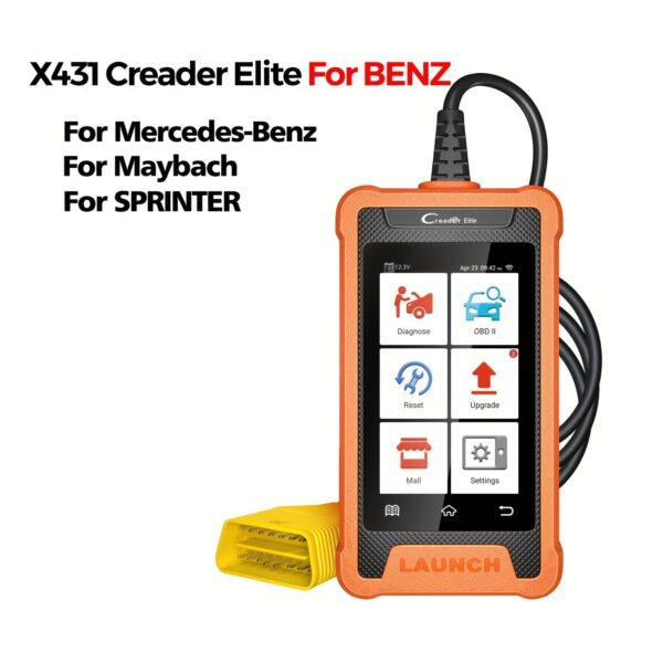 LAUNCH X431 Creader Elite Professional Auto Diagnostic Scanner with Reset Service & ECU Coding - Image 2