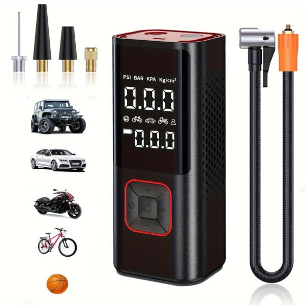 150PSI Portable Tire Inflator Air Compressor with 25000mAh Battery - Image 6