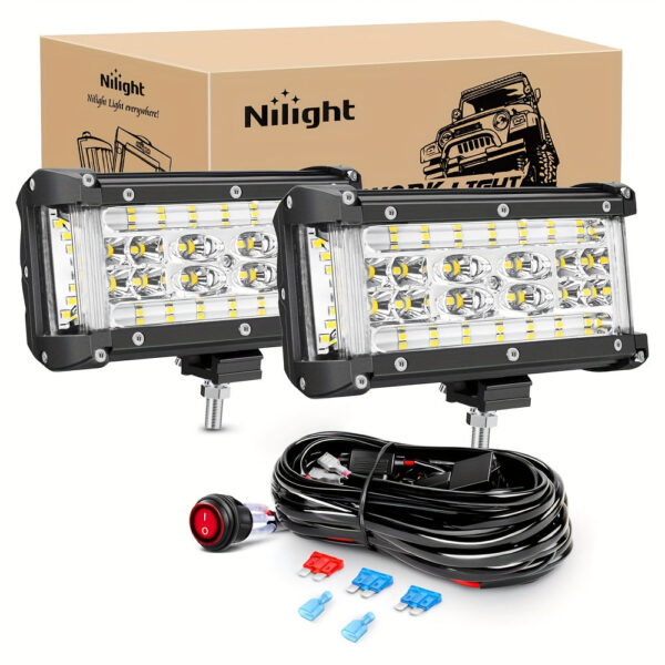 LED Light Bar Wiring Harness Kit 16AWG with Relay Switch - Image 6