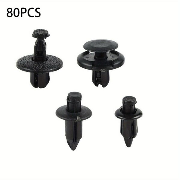 80pc Nylon Plastic Rivet Fastener Set M6-M8 for Auto Body Repair - Image 6