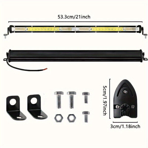 21-inch LED Light Bar - 220W Single Row for Off-Road Vehicles - Image 3