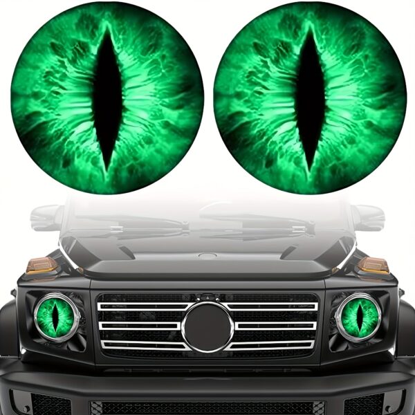 Beast Eyes Headlight Decals for Jeep - 2 Pack - Image 4