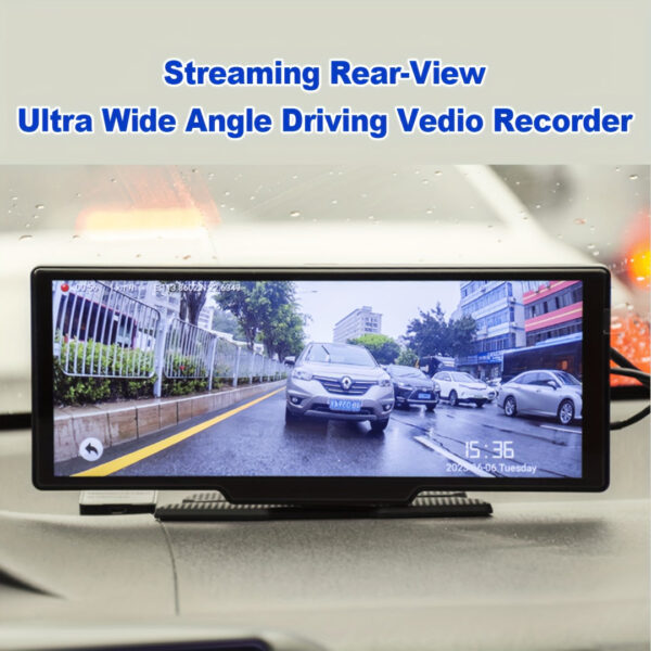 10.26" Wireless CarPlay Android Auto Screen with Dash Cam & GPS - Image 4