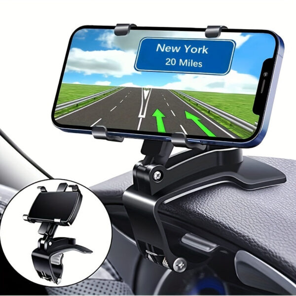Universal Car Phone Mount 360° Rotating Clip - Image 3