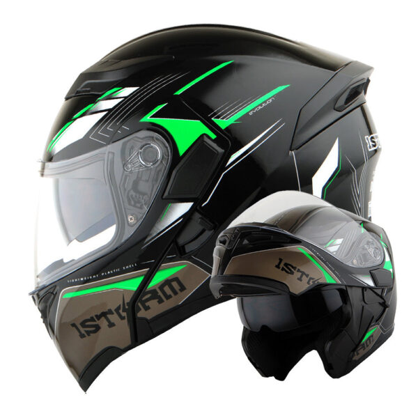 Motorcycle Modular Full Face Helmet with Dual Visor - Image 17