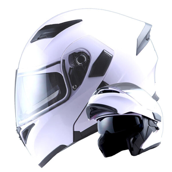 Motorcycle Modular Full Face Helmet with Dual Visor - Image 49