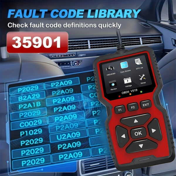 V519 OBD2 Professional Diagnostic Scanner with Live Data - Image 5
