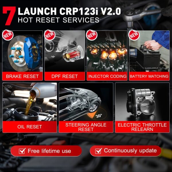 LAUNCH CRP123I V2.0 OBD2 Scanner Diagnostic Tool - Image 6