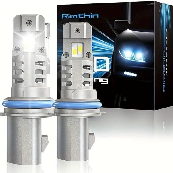 9007 LED Headlight Bulbs 60W 6000K White (2-Pack) - Image 6