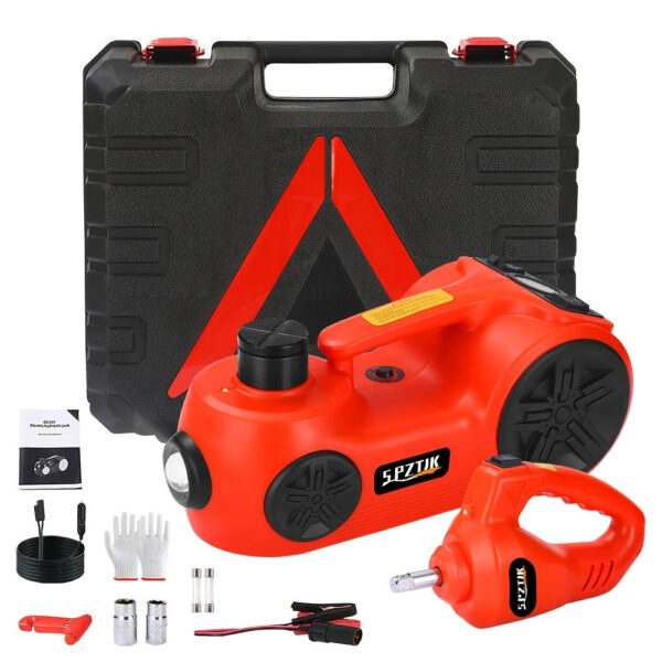 5 Ton Electric Hydraulic Car Jack Kit with Tire Inflator 12V - Image 5