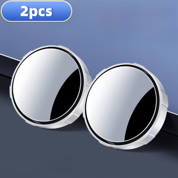 Blind Spot Car Mirror Round Convex 360° Wide Angle 2-inch 2-Pack - Image 2