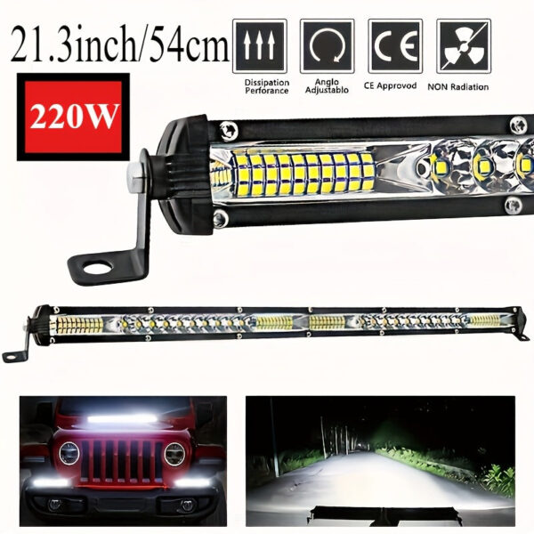 LED Light Bar 220W 14.6/21.3 Inch 6500K 12-36V - Image 5