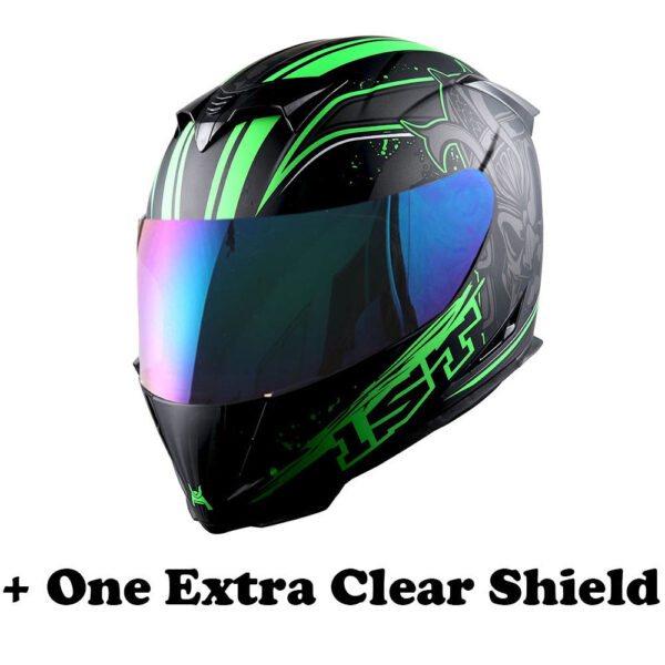 Motorcycle Full Face Helmet with Extra Shield - Image 27