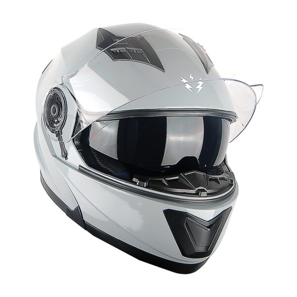 Motorcycle Full Face Modular Helmet Dual Visor LED Modular901 - Image 4