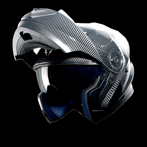 Motorcycle Full Face Modular Helmet Dual Visor LED Modular901 - Image 73
