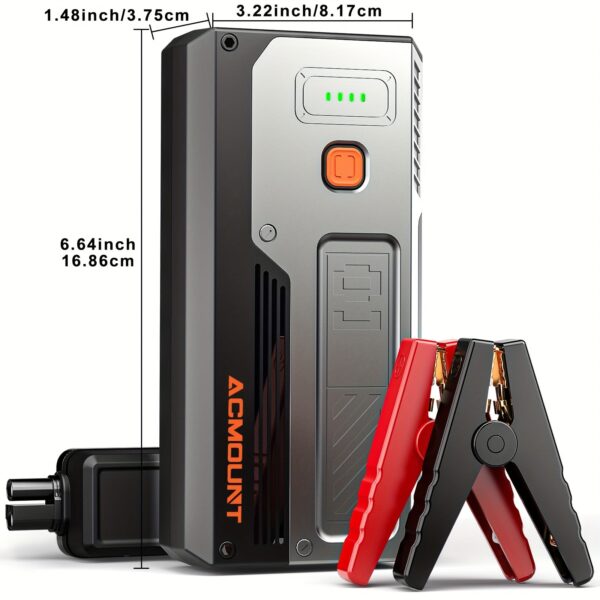 Portable Car Jump Starter 2000A Peak 12V Battery Booster - Image 6