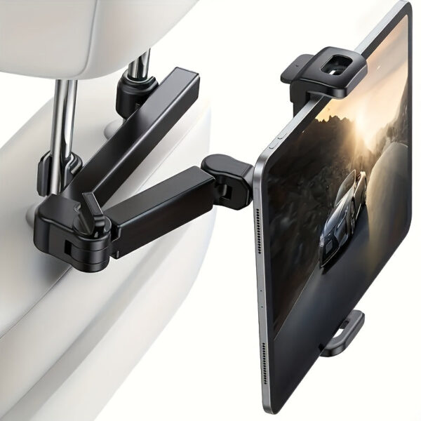 Car Headrest Tablet Mount - Universal Holder for 5"-12.9" Devices - Image 4