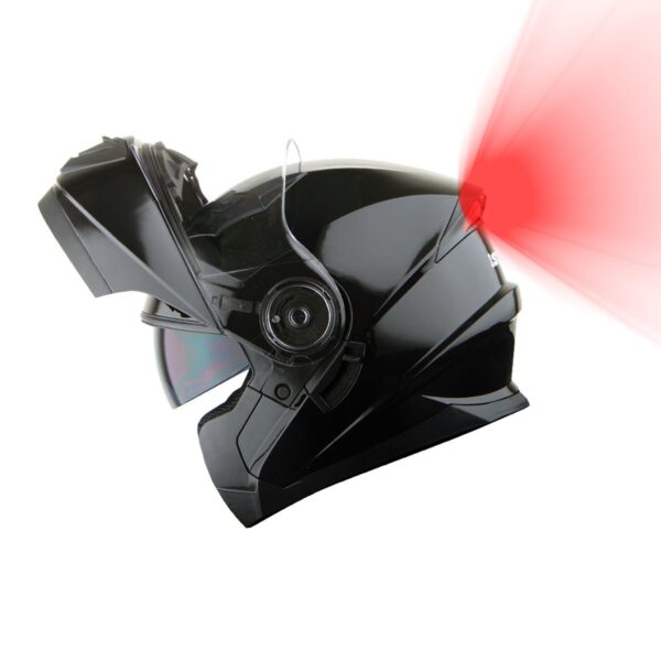 Motorcycle Full Face Modular Helmet Dual Visor LED Modular901 - Image 46