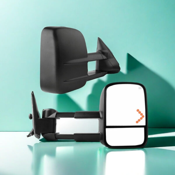 LED Towing Mirrors Power Heated for Chevrolet 2007-2013 Pair - Image 5