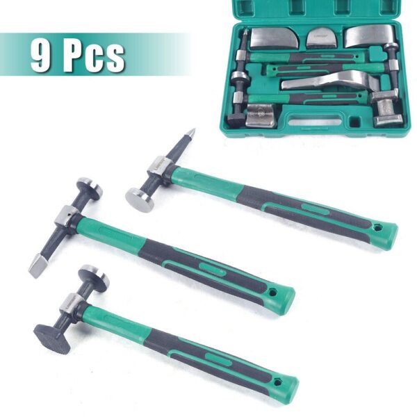 Auto Body Repair Tool Set 9pc Steel - Image 2