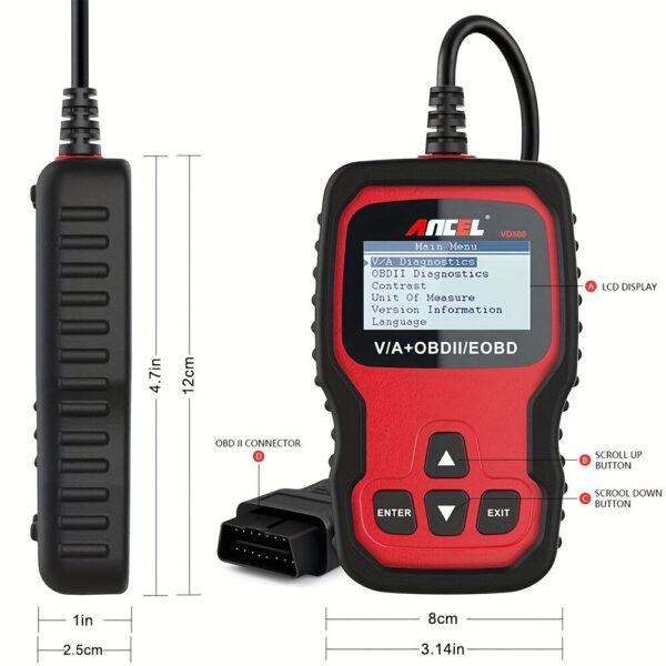 ANCEL OBD2 Scanner for VW Audi Skoda Seat Diagnostic Tool - Image 2