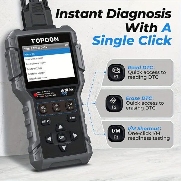 OBD2 Scanner AL600 ABS SRS Diagnostic Tool with Maintenance Reset - Image 5