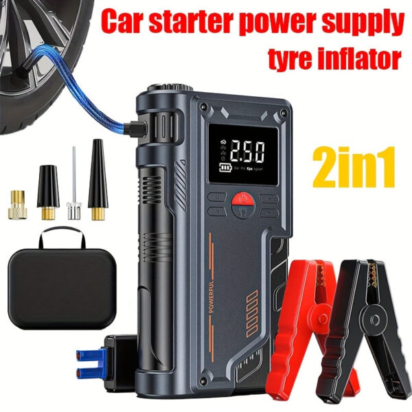 5000A Car Jump Starter with Air Pump and Battery Pack - Image 7