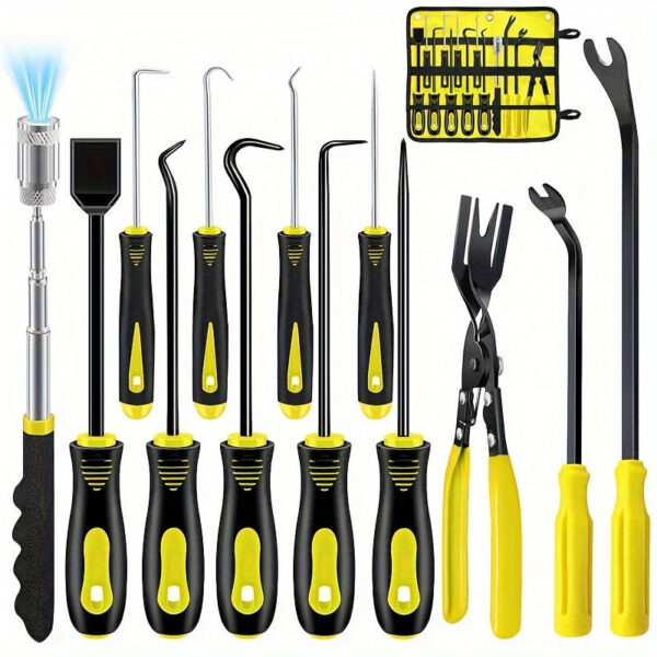 13-Piece Mechanic Hook and Pick Tool Set with Auto Clip Pliers - Image 6