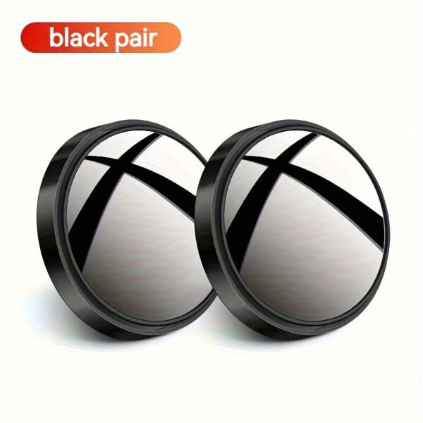 Round Blind Spot Mirror Set - 360° Adjustable Car Safety Mirrors 2 Pack