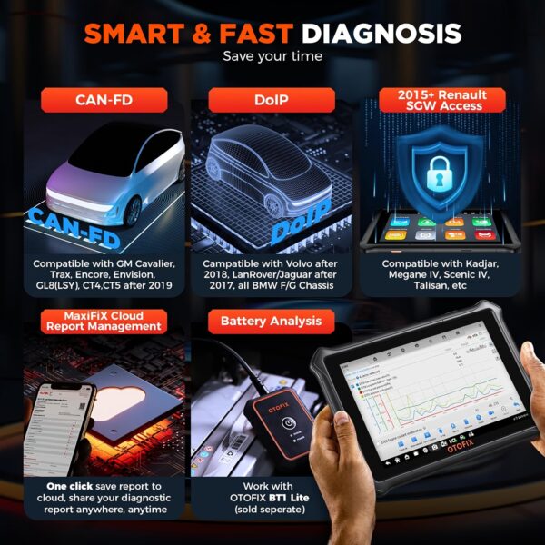 OTOFIX D1 Lite Diagnostic Scanner - Full System with Key Programming - Image 5