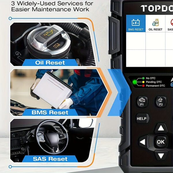 OBD2 Scanner AL600 ABS SRS Diagnostic Tool with Maintenance Reset - Image 6