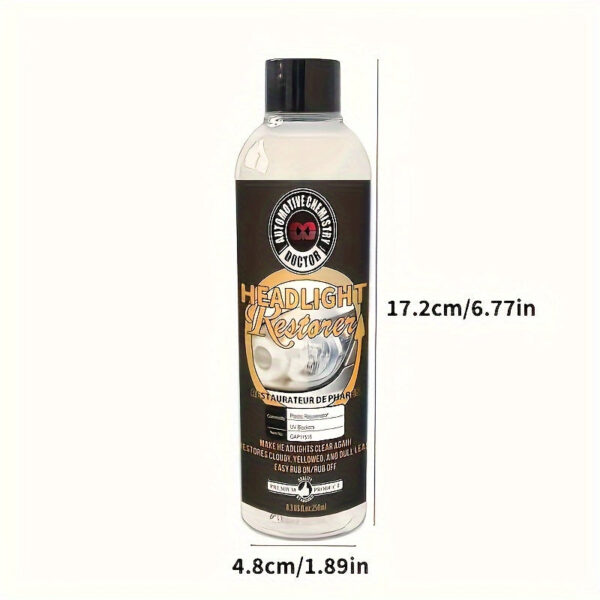 Car Headlight Restoration Fluid 8.45oz