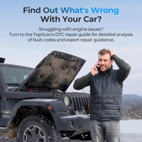 TopScan OBD2 Scanner Wireless Diagnostic Tool - Image 3