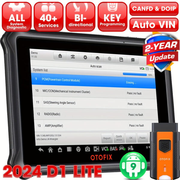 OTOFIX D1 Lite Diagnostic Scanner - Full System with Key Programming
