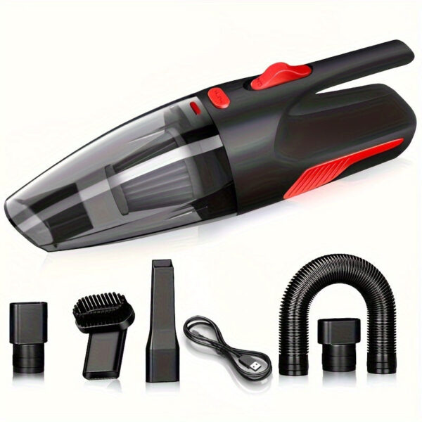 Portable Car & Home Vacuum Cleaner 200W USB Rechargeable