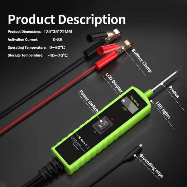Gecheer P60 Automotive Circuit Tester 6-30V DC - Image 3