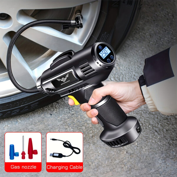 JENABOM 120W Car Air Compressor with LED Light - Image 2