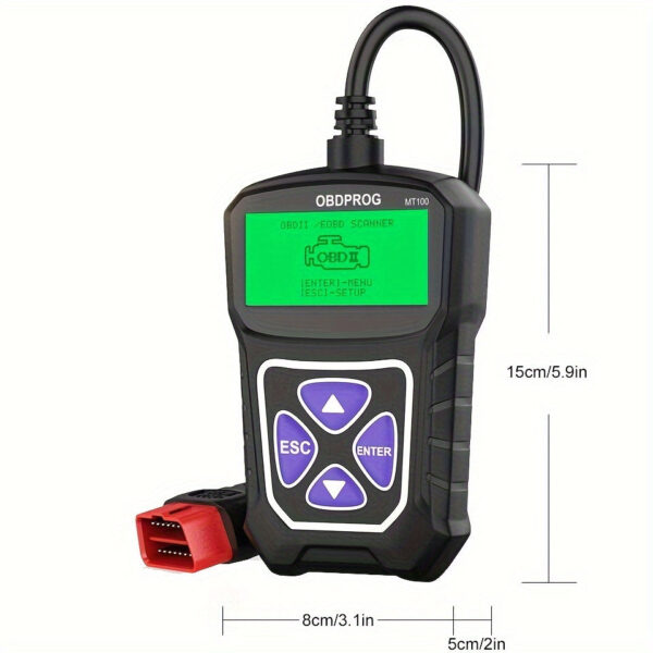 OBDPROG MT100 OBD2 Scanner Code Reader Engine Analyzer - Image 2